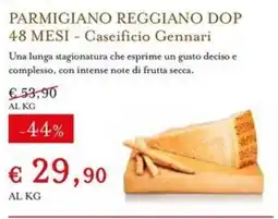 Eataly Parmigiano Reggiano DOP 48 Mesi - Caseificio Gennari offerta
