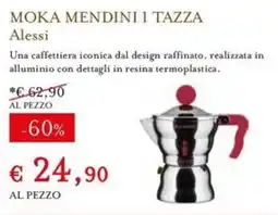 Eataly Moka Mendini 1 Tazza Alessi offerta