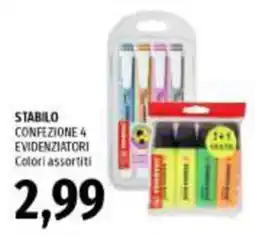 Emi Supermercati Stabilo evidenziatori offerta