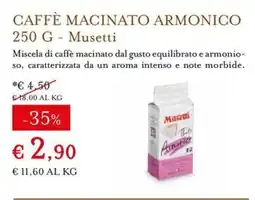 Eataly Caffè macinato armonico Musetti offerta