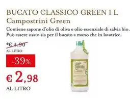 Eataly Bucato Classico Green Campostrini Green offerta