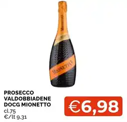 Mercatò Local Prosecco Valdobbiadene Docg Mionetto offerta
