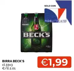 Mercatò Local Birra Beck's offerta