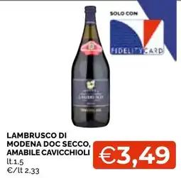 Mercatò Local Lambrusco di Modena Doc Secco, Amabile Cavicchioli offerta