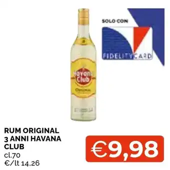 Rum Original 3 Anni Havana Club