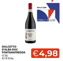 Mercatò Local Dolcetto d'alba doc Fontanafredda offerta