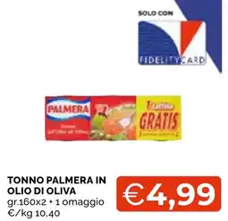 Mercatò Local Tonno Palmera in olio di oliva offerta