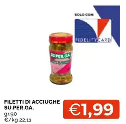 Mercatò Local Filetti di acciughe Su.Per.Ga. offerta