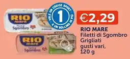 Mercatò Local Rio mare Filetti di Sgombro Grigliati gusti vari offerta