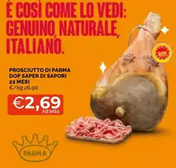 Mercatò Local Prosciutto di Parma Dop Saper di Sapori offerta