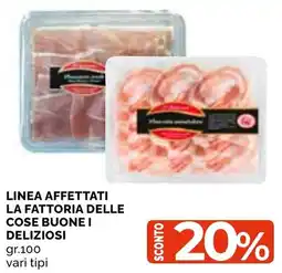 Mercatò Local Linea affettati la fattoria delle cose buone i deliziosi offerta