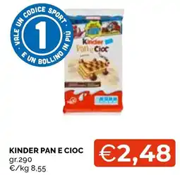 Mercatò Local Kinder Pan e Cioc offerta