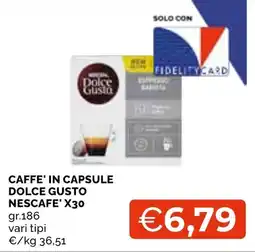 Mercatò Local Caffè in capsule Dolce Gusto Nescafé offerta