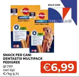 Mercatò Local Snack per cani Dentastix multipack Pedigree offerta