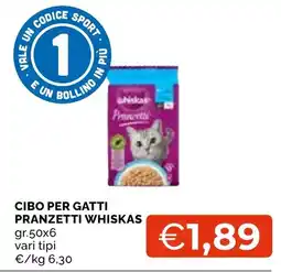 Mercatò Local Cibo per gatti pranzetti Whiskas offerta