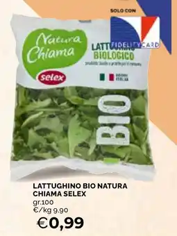Mercatò Local Lattughino bio Natura Chiama Selex offerta