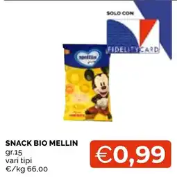 Mercatò Local Snack bio Mellin offerta