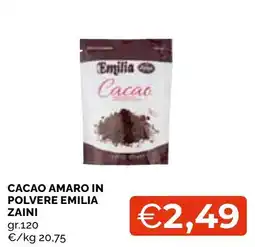 Mercatò Local Cacao amaro in polvere Emilia Zaini offerta