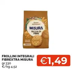Mercatò Local Frollini integrali fibrextra misura offerta
