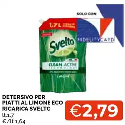 Mercatò Local Detersivo per piatti al limone eco ricarica Svelto offerta