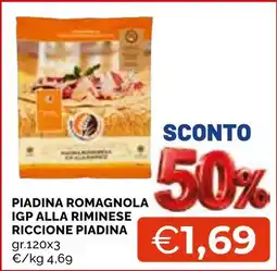 Mercatò Local Piadina Romagnola IGP alla Riminese Riccione Piadina offerta