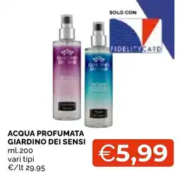 Mercatò Local Acqua profumata Giardino dei sensi offerta