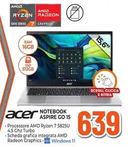 Expert Di Lella Acer Notebook Aspire Go 15 offerta