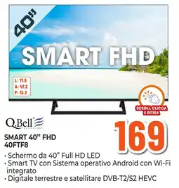 Expert Di Lella Q.Bell SMART 40" FHD offerta