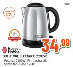 Expert Di Lella Russell Hobbs bollitore elettrico offerta