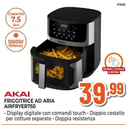 Expert Di Lella Akai friggitrice ad aria airfryer750 offerta