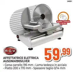 Expert Di Lella Affettatrice elettrica Ausonia190Silver offerta