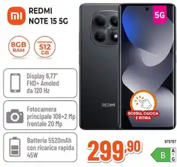 Expert Di Lella Redmi Note 15 5G offerta