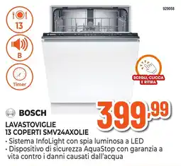 Expert Di Lella Bosch lavastoviglie 13 coperti smv24axolie offerta