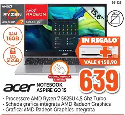 Expert Di Lella Acer Notebook Aspire Go 15 offerta