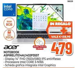 Expert Di Lella Acer Notebook AspireLite14AL1432P35ST offerta