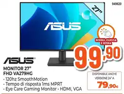 Expert Di Lella Asus monitor 27" offerta