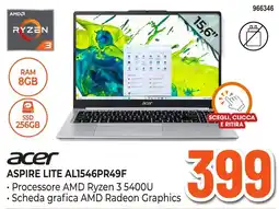 Expert Di Lella Acer Aspire Lite AL1546PR49F offerta