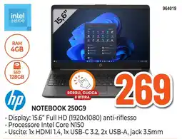 Expert Di Lella hp NOTEBOOK 250G9 offerta
