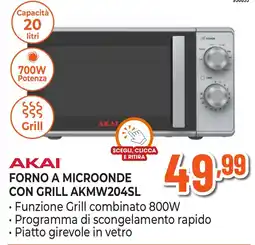 Expert Di Lella Forno a microonde con grill Akai offerta