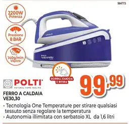 Expert Di Lella Ferro a caldaia Polti VE30,30 offerta