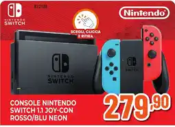 Expert Di Lella Console Nintendo Switch 1.1 Joy-Con Rosso/Blu Neon offerta