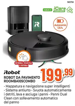 Expert Di Lella iRobot Robot da pavimento Roomba105Combo offerta