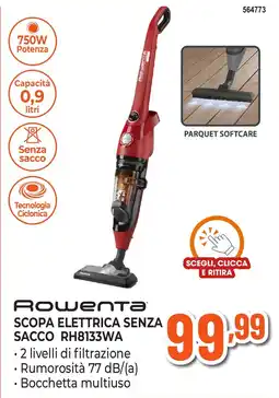 Expert Di Lella Rowenta scopa elettrica senza sacco RH8133WA offerta