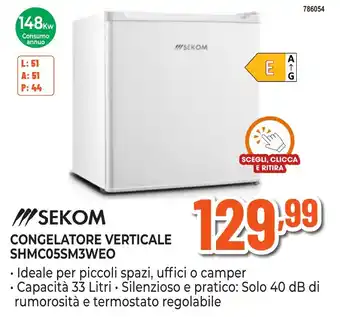 Sekom congelatore verticale