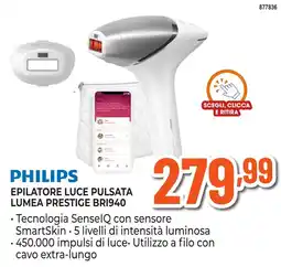 Expert Di Lella Philips epilatore luce pulsata lumea prestige bri940 offerta