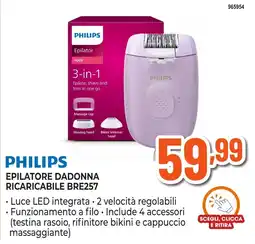 Expert Di Lella Philips epilatore daddonna ricaricabile offerta