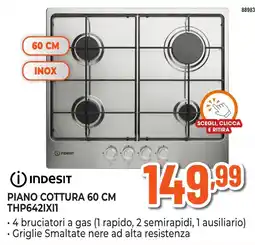 Expert Di Lella Indesit piano cottura 60 cm offerta
