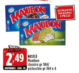 Rossotono Carrefour Maxibon classic Nestlé offerta