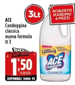 Rossotono Carrefour ACE Candeggina classica offerta