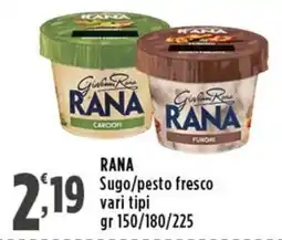 Rossotono Carrefour Rana sugo/pesto fresco offerta